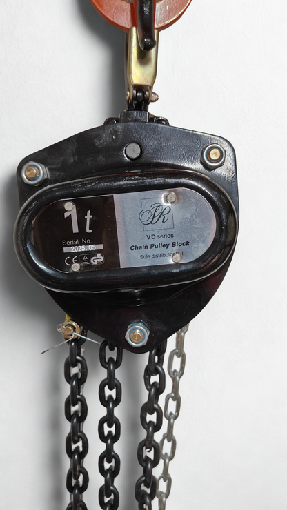 VD Chain Pulley Block 1 Ton 3 Mtr