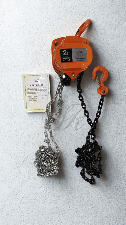 VT Chain Pulley Block 2 Ton 3 mtr