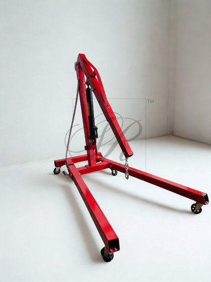 red hydraulic crane 2 ton 
