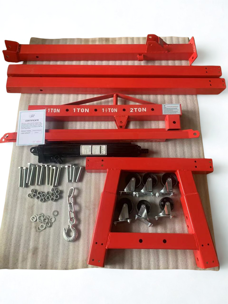 engine crane parts and assembling guide 