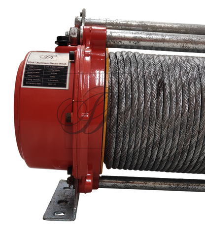 CD-K1 Aluminium Electric Winch 500-1000 kg 8 mm wire rope