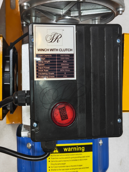 Electric Winch with Clutch 40 m
