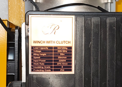 Electric Winch with Clutch 50 m